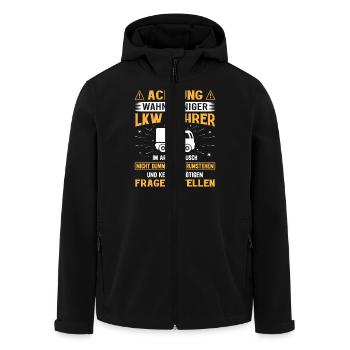 Lkw Fahrer Kraftfahrer LKW-Fahrer - Recycelte Männer Softshell-Jacke von Stanley/Stella - Schwarz - Vorne - AI Model Male 185 light (185cm)