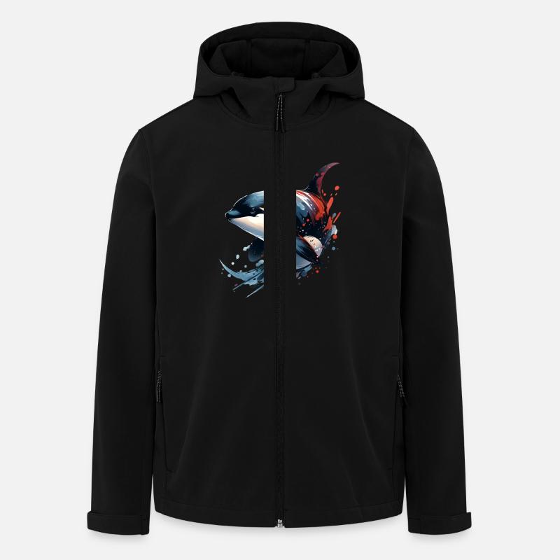 Orque Épaulard - Veste softshell homme en polyester recyclé Stanley/Stella - noir