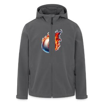 Baseball - Recycelte Männer Softshell-Jacke von Stanley/Stella - Anthrazit - Vorne - AI Model Male 185 light (185cm)