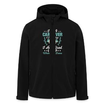 I'm A Caregiver I Don't Stop Carer Caregiving - Recycelte Männer Softshell-Jacke von Stanley/Stella - Schwarz - Vorne - AI Model Male 185 light (185cm)