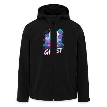 Ghost Geist für einen Geist und Gespenster Fan - Recycelte Männer Softshell-Jacke von Stanley/Stella - Schwarz - Vorne - AI Model Male 185 light (185cm)
