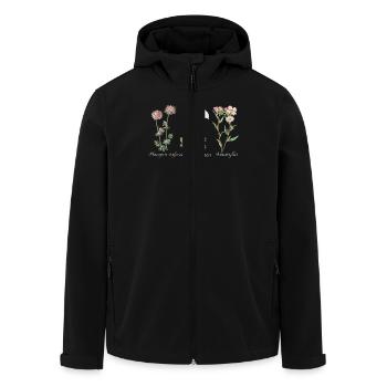 Botanische Illustration Illustration Botanique - Veste softshell homme en polyester recyclé Stanley/Stella - noir - Devant - AI Model Male 185 light (185cm)