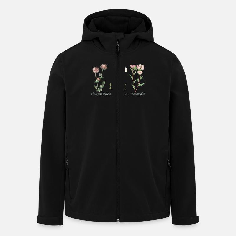 Botanische Illustration Botanical Illustration - Men’s Recycled Softshell Jacket by Stanley/Stella - black