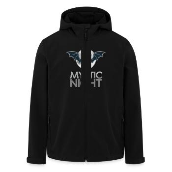 NUIT MYSTIQUE DE LA CHAUVE-SOURIS - Veste softshell homme en polyester recyclé Stanley/Stella - noir - Devant - AI Model Male 185 light (185cm)