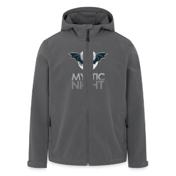 FLEDERMAUS MYSTISCHE NACHT - Recycelte Männer Softshell-Jacke von Stanley/Stella - Anthrazit - Vorne - AI Model Male 185 light (185cm)