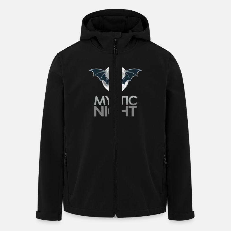 BAT MYSTIC NIGHT - Men’s Recycled Softshell Jacket by Stanley/Stella - black