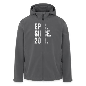 Epic Since 2018 Birth Year Birthday - Men’s Recycled Softshell Jacket by Stanley/Stella - anthracite - Front - AI Model Male 185 light (185cm)