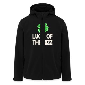 shamrock irish rizz lucky st patricks day - Recycelte Männer Softshell-Jacke von Stanley/Stella - Schwarz - Vorne - AI Model Male 185 light (185cm)