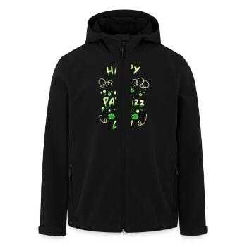 shamrock irish rizz lucky st patricks day - Recycelte Männer Softshell-Jacke von Stanley/Stella - Schwarz - Vorne - AI Model Male 185 light (185cm)