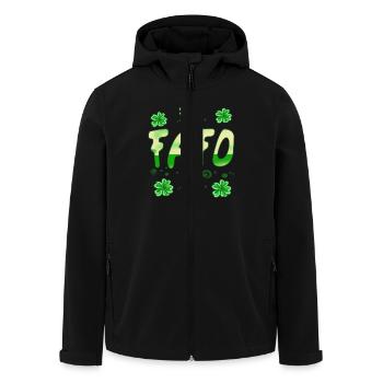 Fafo la Saint-Patrick - Veste softshell homme en polyester recyclé Stanley/Stella - noir - Devant - AI Model Male 185 light (185cm)