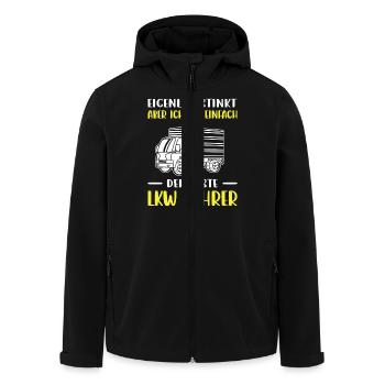 Lkw Fahrer Kraftfahrer LKW-Fahrer - Recycelte Männer Softshell-Jacke von Stanley/Stella - Schwarz - Vorne - AI Model Male 185 light (185cm)