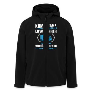 Lkw Fahrer Kraftfahrer LKW-Fahrer - Recycelte Männer Softshell-Jacke von Stanley/Stella - Schwarz - Vorne - AI Model Male 185 light (185cm)