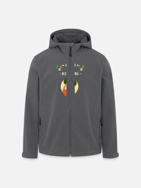 Kiss Me Im Irish - Men’s Recycled Softshell Jacket by Stanley/Stella - black