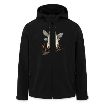 Costume d’abeille mignonne pour Halloween - Veste softshell homme en polyester recyclé Stanley/Stella - noir - Devant - AI Model Male 185 light (185cm)