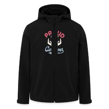 Proud To Be A Caregiver Carer Caregiving - Recycelte Männer Softshell-Jacke von Stanley/Stella - Schwarz - Vorne - AI Model Male 185 light (185cm)