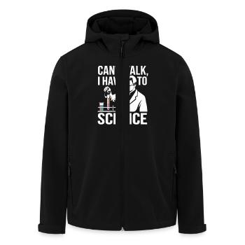 Technicien de laboratoire scientifique dans la vie quotidienne - Veste softshell homme en polyester recyclé Stanley/Stella - noir - Devant - AI Model Male 185 light (185cm)