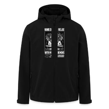 Hang Out with My Inner Demons - Men’s Recycled Softshell Jacket by Stanley/Stella - black - Front - AI Model Male 185 light (185cm)