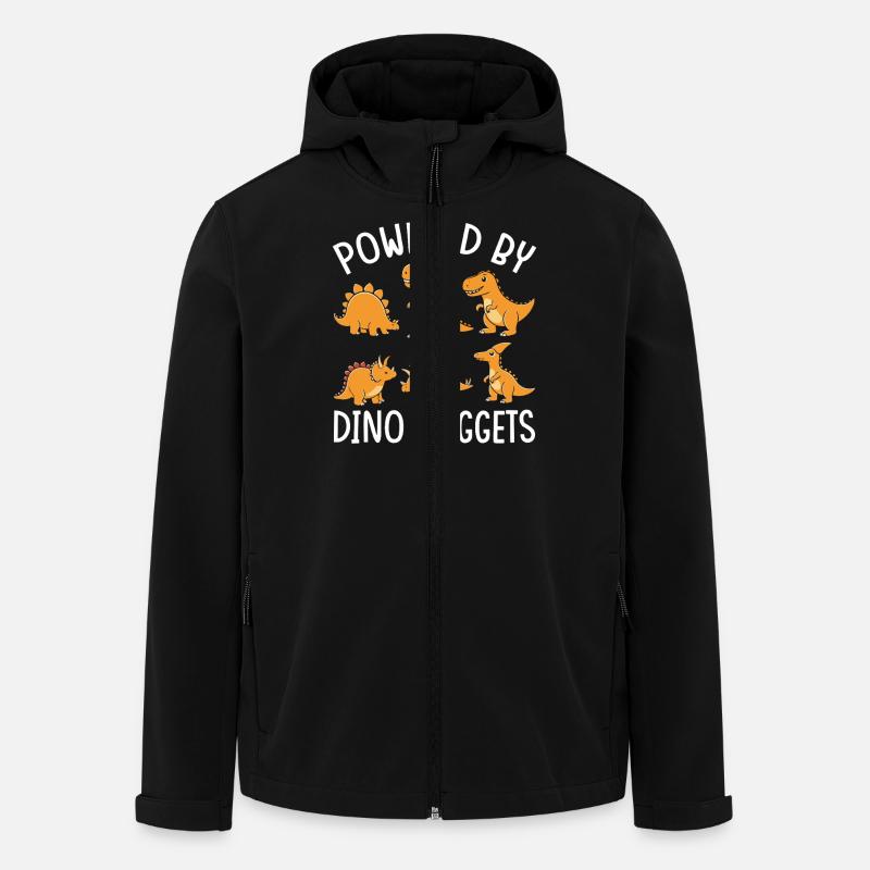 Powered by Dino Nuggets - Men’s Recycled Softshell Jacket by Stanley/Stella - black