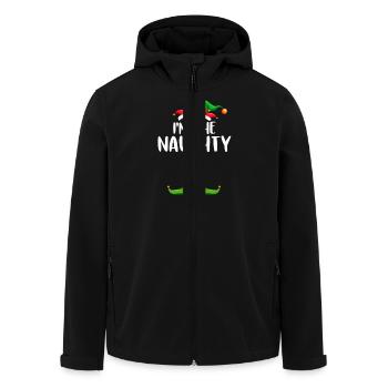 I'm The Naughty Elf Shirt Matching Family - Men’s Recycled Softshell Jacket by Stanley/Stella - black - Front - AI Model Male 185 light (185cm)