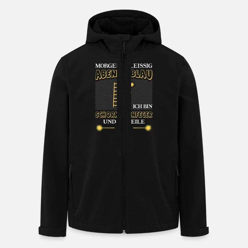 Schornsteinfeger Herren - Recycelte Männer Softshell-Jacke von Stanley/Stella - Schwarz