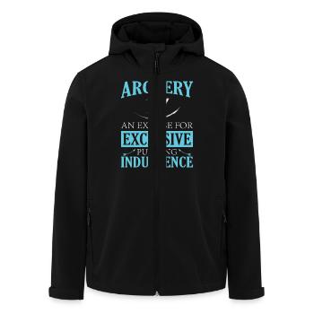 Bogenschießen Bogenschütze - Recycelte Männer Softshell-Jacke von Stanley/Stella - Schwarz - Vorne - AI Model Male 185 light (185cm)