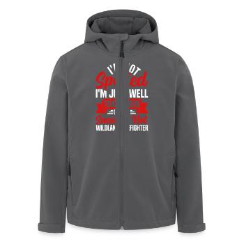 Conception de partenaire de pompier drôle - Veste softshell homme en polyester recyclé Stanley/Stella - charbon - Devant - AI Model Male 185 light (185cm)