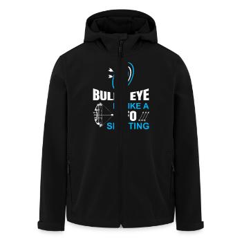 Bogenschießen Bogenschütze - Recycelte Männer Softshell-Jacke von Stanley/Stella - Schwarz - Vorne - AI Model Male 185 light (185cm)