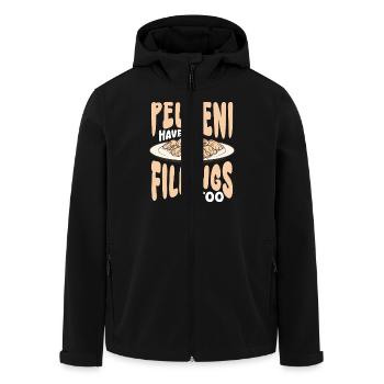 Pelmeni a une nourriture russe trop traditionnelle - Veste softshell homme en polyester recyclé Stanley/Stella - noir - Devant - AI Model Male 185 light (185cm)