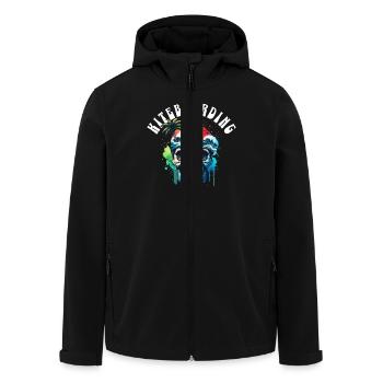 Kitesurfen Kitesurfer Kiteboard - Recycelte Männer Softshell-Jacke von Stanley/Stella - Schwarz - Vorne - AI Model Male 185 light (185cm)
