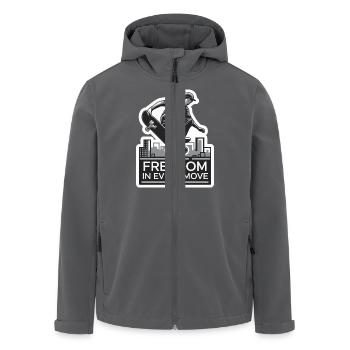 SKATEBOARD - Recycelte Männer Softshell-Jacke von Stanley/Stella - Anthrazit - Vorne - AI Model Male 185 light (185cm)