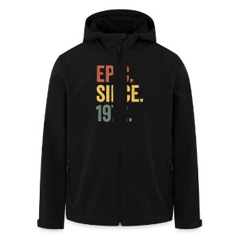 Epic Since 1972 Geburtsjahr Geburtstag - Recycelte Männer Softshell-Jacke von Stanley/Stella - Schwarz - Vorne - AI Model Male 185 light (185cm)