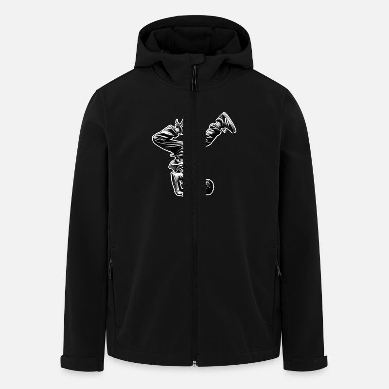 Breakdance - Veste softshell homme en polyester recyclé Stanley/Stella - noir