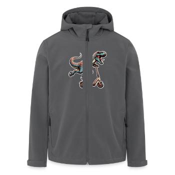 Trottinette E-Scooter E-Scooter Trottinette T Rex Dino - Veste softshell homme en polyester recyclé Stanley/Stella - charbon - Devant - AI Model Male 185 light (185cm)