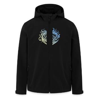 Heart Tribal - Men’s Recycled Softshell Jacket by Stanley/Stella - black - Front - AI Model Male 185 light (185cm)