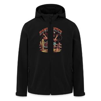 Howdy Witch Lasso Artwork - Veste softshell homme en polyester recyclé Stanley/Stella - noir - Devant - AI Model Male 185 light (185cm)