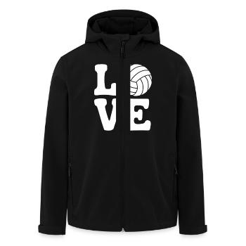 Volleyball Spruch Lustiges Volleyball Geschenk - Recycelte Männer Softshell-Jacke von Stanley/Stella - Schwarz - Vorne - AI Model Male 185 light (185cm)