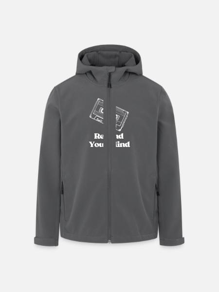 Rewind Your Mind - Men’s Recycled Softshell Jacket by Stanley/Stella - black