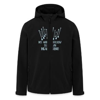 Bogenschießen Bogenschütze - Recycelte Männer Softshell-Jacke von Stanley/Stella - Schwarz - Vorne - AI Model Male 185 light (185cm)