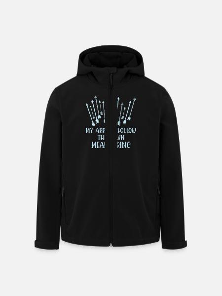 Bogenschießen Bogenschütze - Recycelte Männer Softshell-Jacke von Stanley/Stella - Schwarz