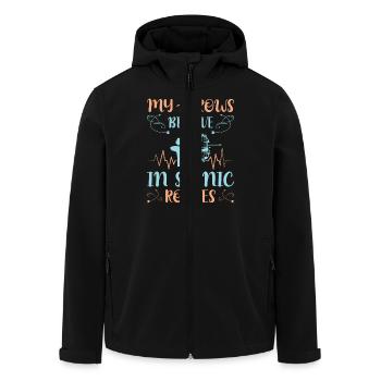 Bogenschießen Bogenschütze - Recycelte Männer Softshell-Jacke von Stanley/Stella - Schwarz - Vorne - AI Model Male 185 light (185cm)