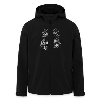 Ensemble, nous sommes des vampires effrayants d’Halloween - Veste softshell homme en polyester recyclé Stanley/Stella - noir - Devant - AI Model Male 185 light (185cm)