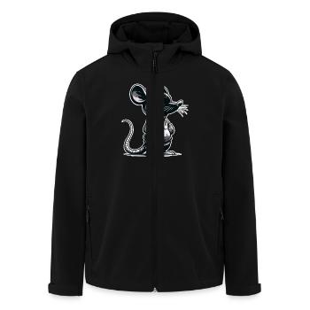 Souris - Veste softshell homme en polyester recyclé Stanley/Stella - noir - Devant - AI Model Male 185 light (185cm)