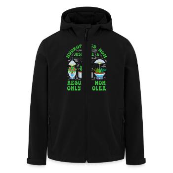 Hydroponics Mom just like a regular Mom only cool - Men’s Recycled Softshell Jacket by Stanley/Stella - black - Front - AI Model Male 185 light (185cm)