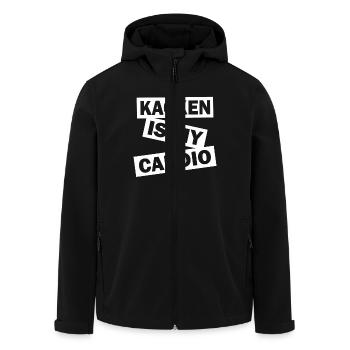 Kacken est mon Cardio Sportmuffel Sport Lustig Humour - Veste softshell homme en polyester recyclé Stanley/Stella - noir - Devant - AI Model Male 185 light (185cm)