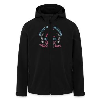 Turnen Mädchen Gymnastik Turnanzug Turnerin - Recycelte Männer Softshell-Jacke von Stanley/Stella - Schwarz - Vorne - AI Model Male 185 light (185cm)