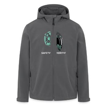 SICHERHEIT HAT PRIORITÄT - Recycelte Männer Softshell-Jacke von Stanley/Stella - Anthrazit - Vorne - AI Model Male 185 light (185cm)