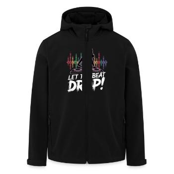 TSHIRT COOL, LAISSEZ LE RYTHME - Veste softshell homme en polyester recyclé Stanley/Stella - noir - Devant - AI Model Male 185 light (185cm)
