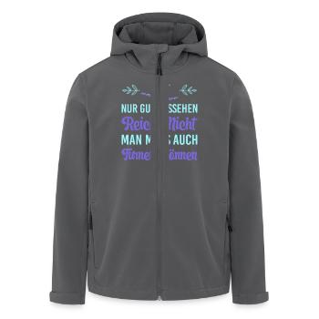 Turnen Mädchen Gymnastik Turnanzug Turnerin - Recycelte Männer Softshell-Jacke von Stanley/Stella - Anthrazit - Vorne - AI Model Male 185 light (185cm)