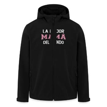 La meilleure maman du monde pour la fête des mères - Veste softshell homme en polyester recyclé Stanley/Stella - noir - Devant - AI Model Male 185 light (185cm)