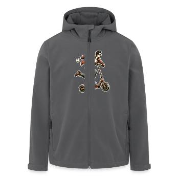 Trottinettes E-Scooters E-Scooters - Veste softshell homme en polyester recyclé Stanley/Stella - charbon - Devant - AI Model Male 185 light (185cm)